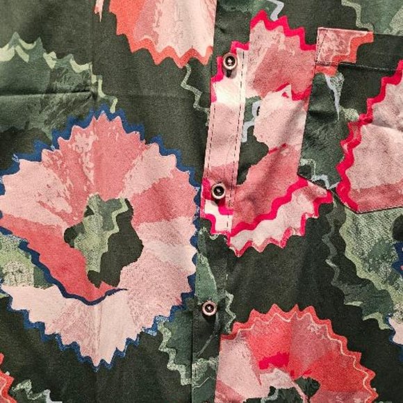 PAISLEY & GRAY Brian Button Down Green Pencil Shirt - Slim Fit XXL - Picture 2 of 4